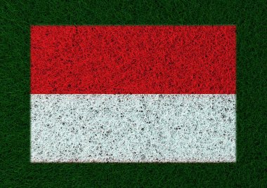 Monaco çim doku bayrağı