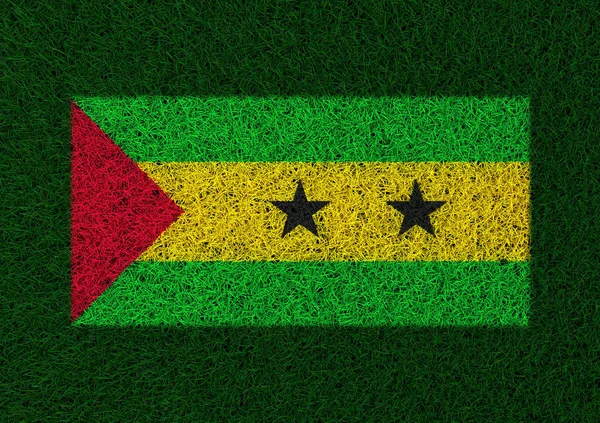 Sao Tomé Príncipe Textúra Zászlaja — Stock Fotó
