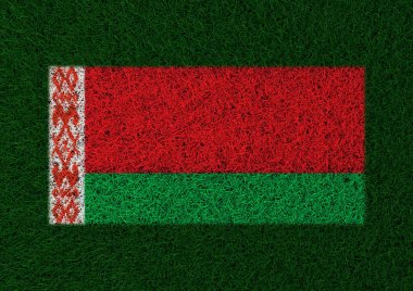 Beyaz Rusya çim doku bayrağı
