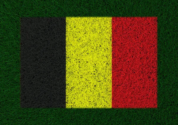 Bandera Belgium Grass Texture —  Fotos de Stock