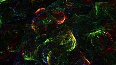 Full Hd soyut fraktal renkli çizgiler