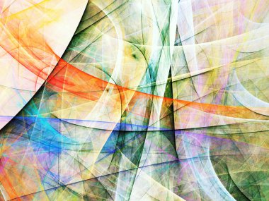 kaotik fraktal arka plan 3d render illüstrasyon soyut