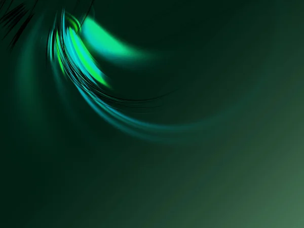 Green abstract fractal background 3d rendering illustration — Stock Photo, Image