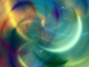 Mavi Soyut Fraktal arka plan 3d render illüstrasyon