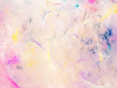 Mor Soyut Fraktal arka plan 3d render illüstrasyon