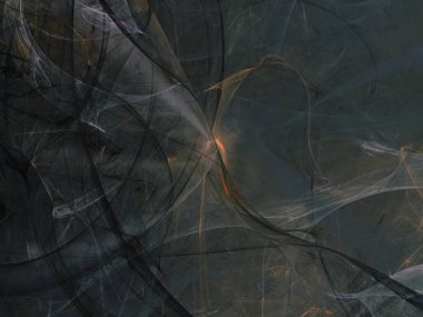 kaotik fraktal arka plan 3d render illüstrasyon soyut