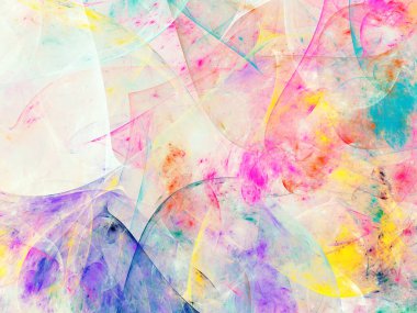 kaotik fraktal arka plan 3d render illüstrasyon soyut