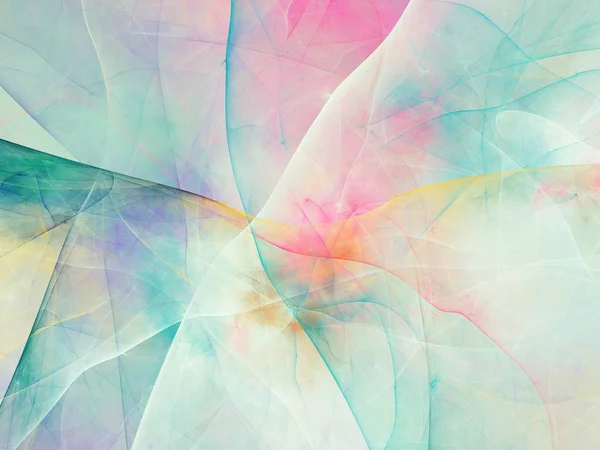 Mavi Soyut Fraktal arka plan 3d render illüstrasyon