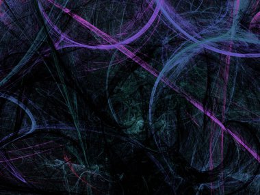 kaotik fraktal arka plan 3d render illüstrasyon soyut