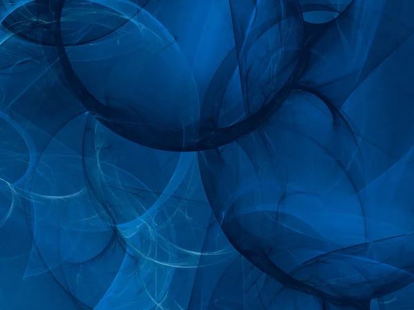 Azul abstrato fractal fundo 3d renderização ilustração — Fotografia de Stock