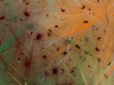 kahverengi Soyut Fraktal arka plan 3d render illüstrasyon