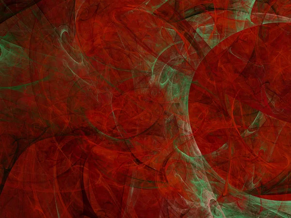 Vermelho abstrato fractal fundo 3d renderização ilustração — Fotografia de Stock