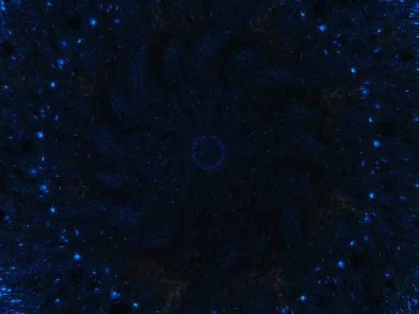 Синій абстрактний фрактальний фон 3d ілюстрація рендеринга — стокове фото