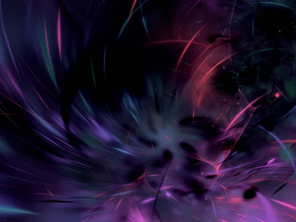 Violet abstrait fractal fond 3d rendu illustration — Photo