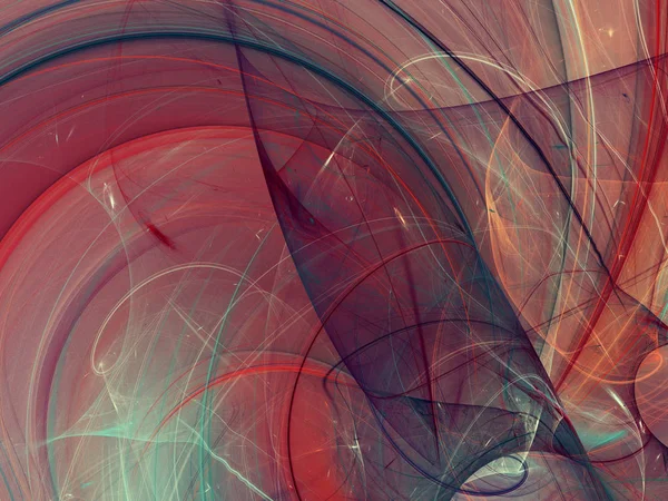 Fondo fractal abstracto rojo 3d representación ilustración — Foto de Stock