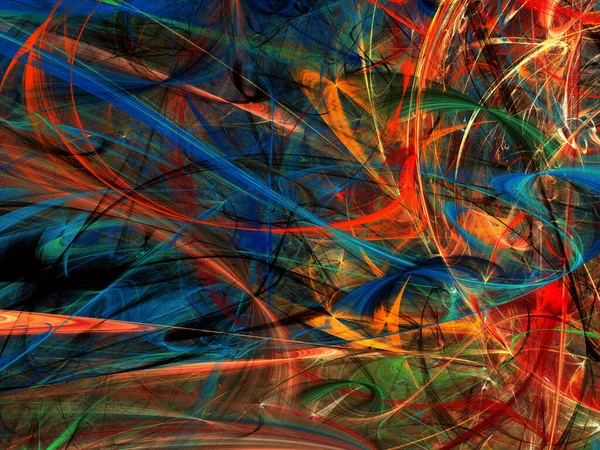 Abstrakt kaotisk fraktal bakgrund 3d rendering illustration — Stockfoto