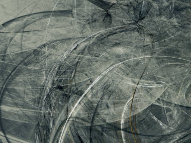 siyah ve beyaz soyut fraktal arka plan 3d render illustr