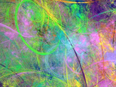 kaotik fraktal arka plan 3d render illüstrasyon soyut