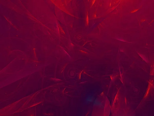 Fondo fractal abstracto rojo 3d representación ilustración — Foto de Stock