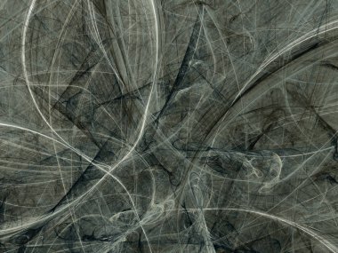 siyah ve beyaz soyut fraktal arka plan 3d render illustr