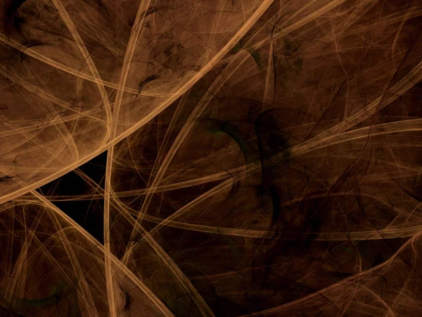 Marrom abstrato fractal fundo 3d renderização ilustração — Fotografia de Stock