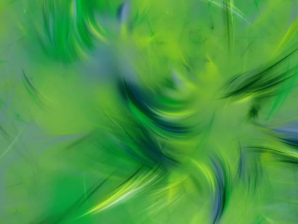 Зелений абстрактний фрактальний фон 3d ілюстрація рендеринга — стокове фото