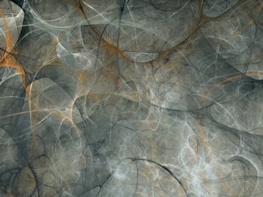 siyah ve beyaz soyut fraktal arka plan 3d render illustr