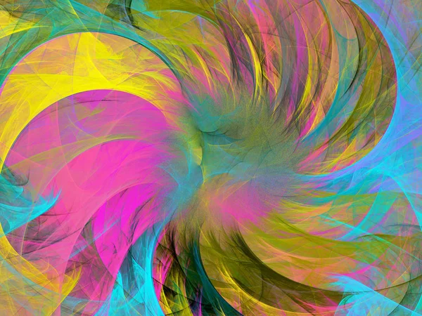 Abstrakte chaotische fraktale Hintergrund 3D-Darstellung — Stockfoto