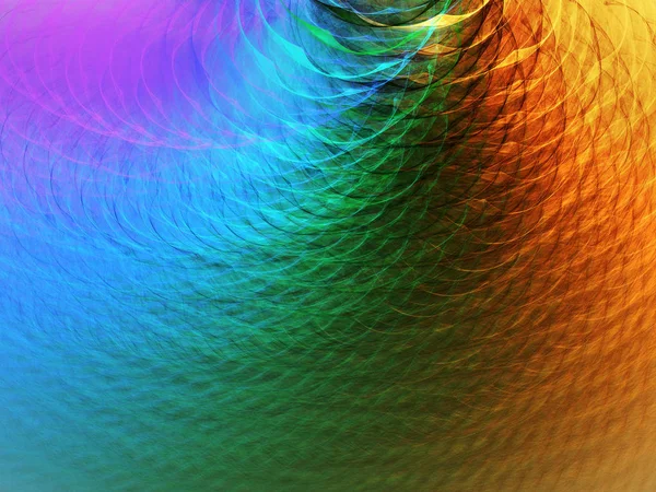 Arco iris abstracto fractal fondo 3d representación ilustración — Foto de Stock