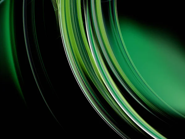 Verde abstrato fractal fundo 3d renderização ilustração — Fotografia de Stock
