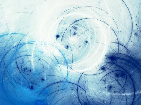 Fondo fractal abstracto azul 3d representación ilustración — Foto de Stock