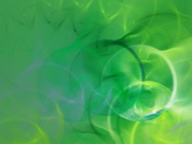 yeşil Soyut Fraktal arka plan 3d render illüstrasyon