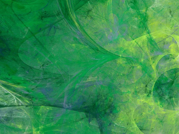 Fondo fractal abstracto verde 3d representación ilustración — Foto de Stock
