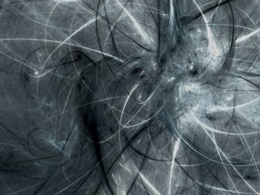 siyah ve beyaz soyut fraktal arka plan 3d render illustr