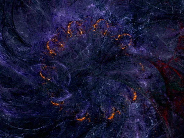 Фіолетовий абстрактний фрактальний фон 3d ілюстрація рендеринга — стокове фото