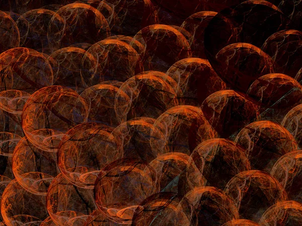 Помаранчевий абстрактний фрактальний фон 3d ілюстрація рендеринга — стокове фото
