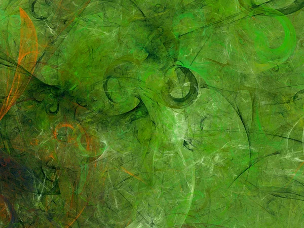 Πράσινο αφηρημένη fractal φόντο εικόνα 3d rendering — Φωτογραφία Αρχείου