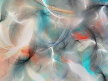 kaotik fraktal arka plan 3d render illüstrasyon soyut