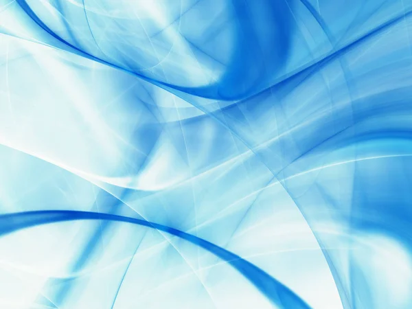 Blaue abstrakte fraktale Hintergrund 3D-Darstellung — Stockfoto
