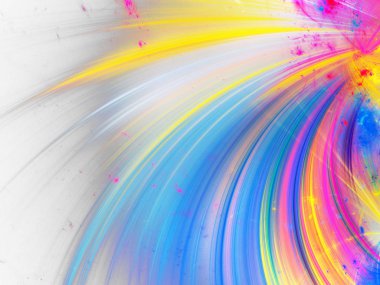 kaotik fraktal arka plan 3d render illüstrasyon soyut