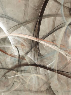 kahverengi Soyut Fraktal arka plan 3d render illüstrasyon