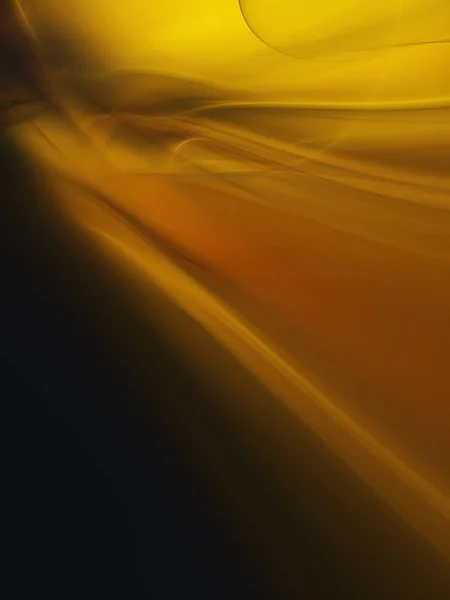 Жовтий абстрактний фрактальний фон 3d ілюстрація рендеринга — стокове фото