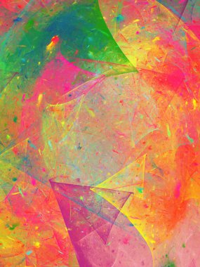 kaotik fraktal arka plan 3d render illüstrasyon soyut