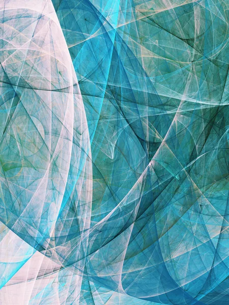 Bleu abstrait fractal fond 3d rendu illustration — Photo