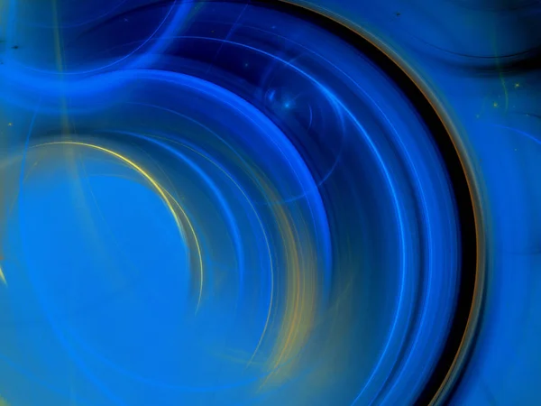 Blauer Abstrakter Fraktaler Hintergrund Rendering — Stockfoto