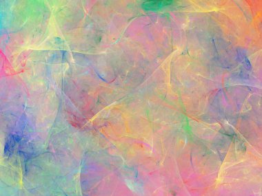 gökkuşağı soyut fraktal arkaplan 3d oluşturma