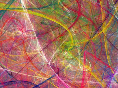 kırmızı soyut fraktal arkaplan 3d oluşturma