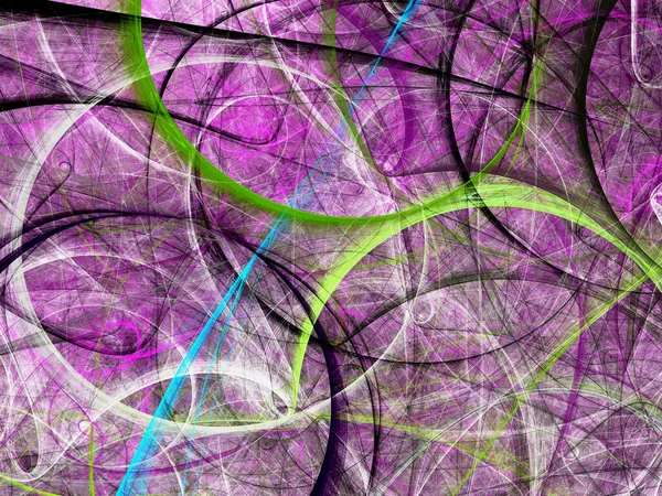 Roxo Abstrato Fractal Fundo Renderização — Fotografia de Stock