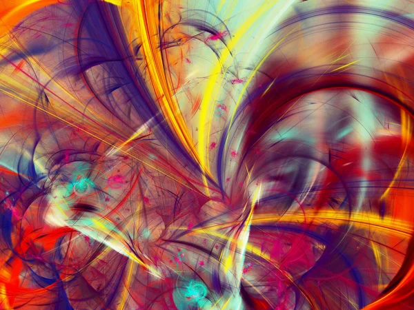 kırmızı soyut fraktal arkaplan 3d oluşturma