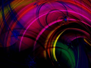 mor soyut fraktal arkaplan 3d oluşturma